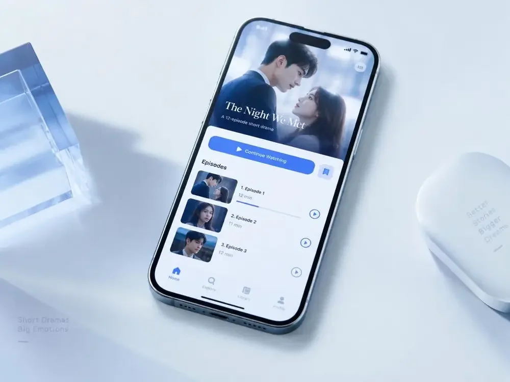 黄果果短剧 APP 播放界面展示
